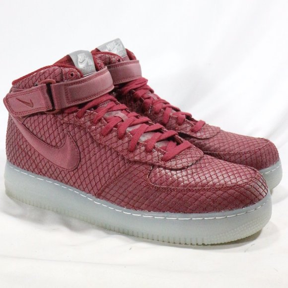 NIKE Air Force 1 '07 Mid LV8 ‘Team Red’ Sneakers Sz 11.5 US - Picture 4 of 15